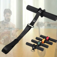 Adjustable Forearm Strap with Foam Handle Non-Slip Forearm Training Strap Lightweight Grip Training Handle Portable for Athletes, Home Gym