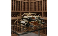 Wine Rack Modern Beverage Rack with Geometric Design Decorative for Kitchen, Dining Room