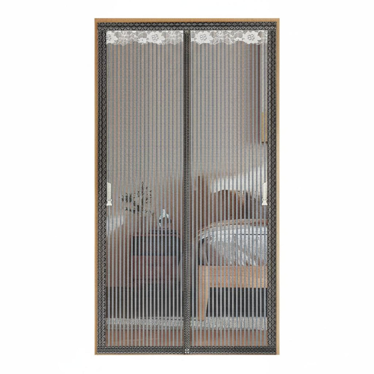 attracting Closure Door screen Handsunrestricted Entry automatic fastening Door screen for Patio, Deck