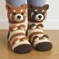 Animal Socks Christmas Knitted Floor Socks, Warm, Cute, Autumn/Winter