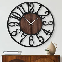 European Style Minimalist Wall Clock, Silent, Iron Art, Decorative