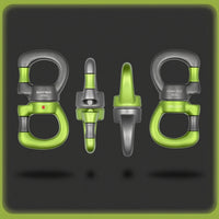 Swivel Connector with Dual Loops Universal Swivel Link Compact Anti-Tangle for Climbers, Climbing, Rigging