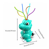 Outdoor Dinosaur Water Sprinkler Compact Sprinkler with Adapter Summer Dinosaur Water Toy Easy to Install for Toddlers