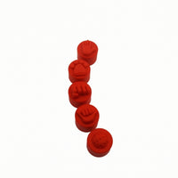5 Pieces Soft-Touch Pickleball Paddle End Cap Textured Silicone Paddle Cap Guarding Handle Cover Grippy