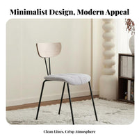 Upholstered Side Chair Comfortable Cushion Channeled Seat Side Chair for Bedroom