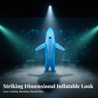 Inflatable Shark Outfit Full-Body Coverage Inflatable Suit Single Size Fits Most