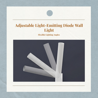 Rotatable LED wall light, anti-glare