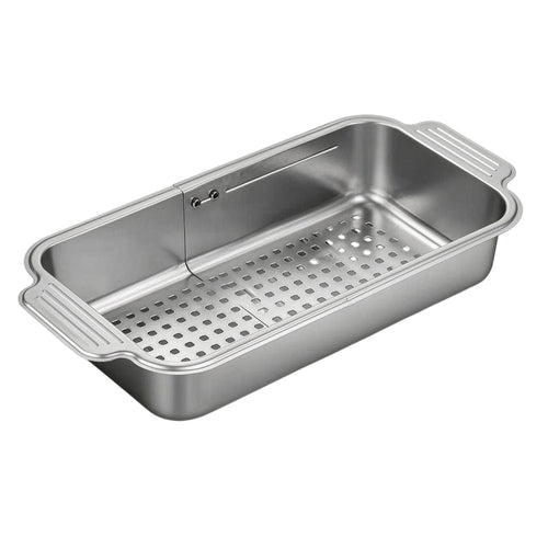 Sink Drain Basket with Extendable Frame Expandable Kitchen Tool Dishwasher Safe