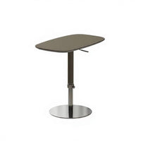 Rotating elevatingTop Circular Table Italian Design Nightstand Height-Adjustable Minimalist Visual Design for Homeowners, Adults