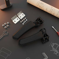 2 Pieces Long-Lasting Luggage Case Grab Handle Sturdy Aluminum Bike Armrest Ergonomic Design for Touring
