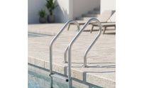 Three-Step Pool Ladder Drill Stainless Steel Pool Ladder Easy to Install for in-Ground Pools