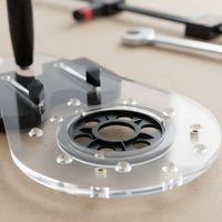 Router Base Plate Adjustable Trimmer Base Plate Multi-Functional Carpentry Router Guide for Woodworkers, Workshop