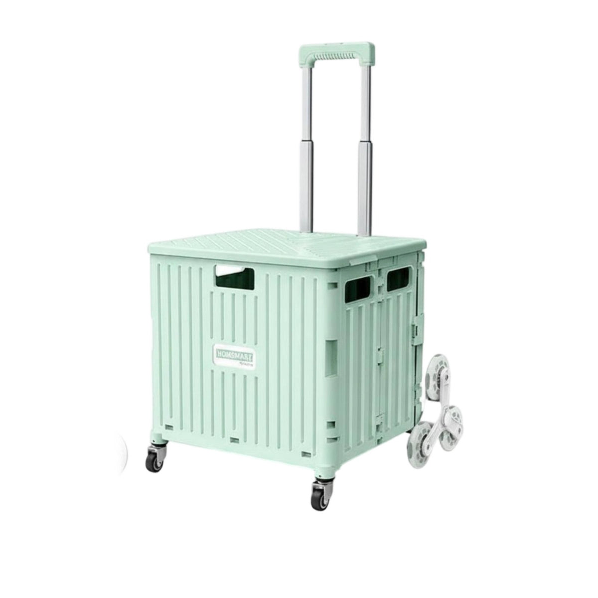 Pull Rod Portable Utility Wagon Wheeled Foldable Wagon with Wheels Foldable Utility Carrier for Market Stall, Shopping