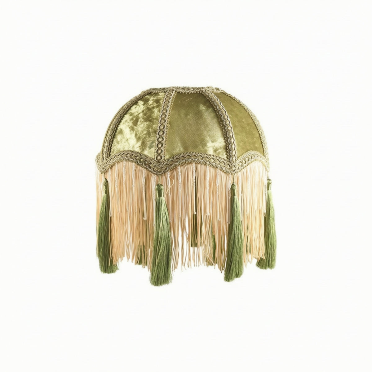 Lampshade with Fringe Vintage Lampshade with Tassels Court-Style for Cafe