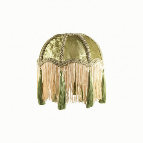 Lampshade with Fringe Vintage Lampshade with Tassels Court-Style for Cafe