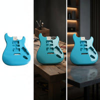 Guitar Body with Pre-Carved Cavities Glossy Guitar Body with Neck Pocket Contoured for Custom Builds
