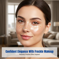 Freckle Decal Stickers for Face, Foil Makeup Decals, Celestial Heart, Large Size, Easy Application, Random Pattern