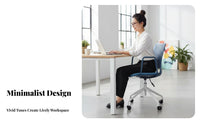 Rolling Desk Chair Certified Safety Gas Lift for Study Room, Students, Creatives