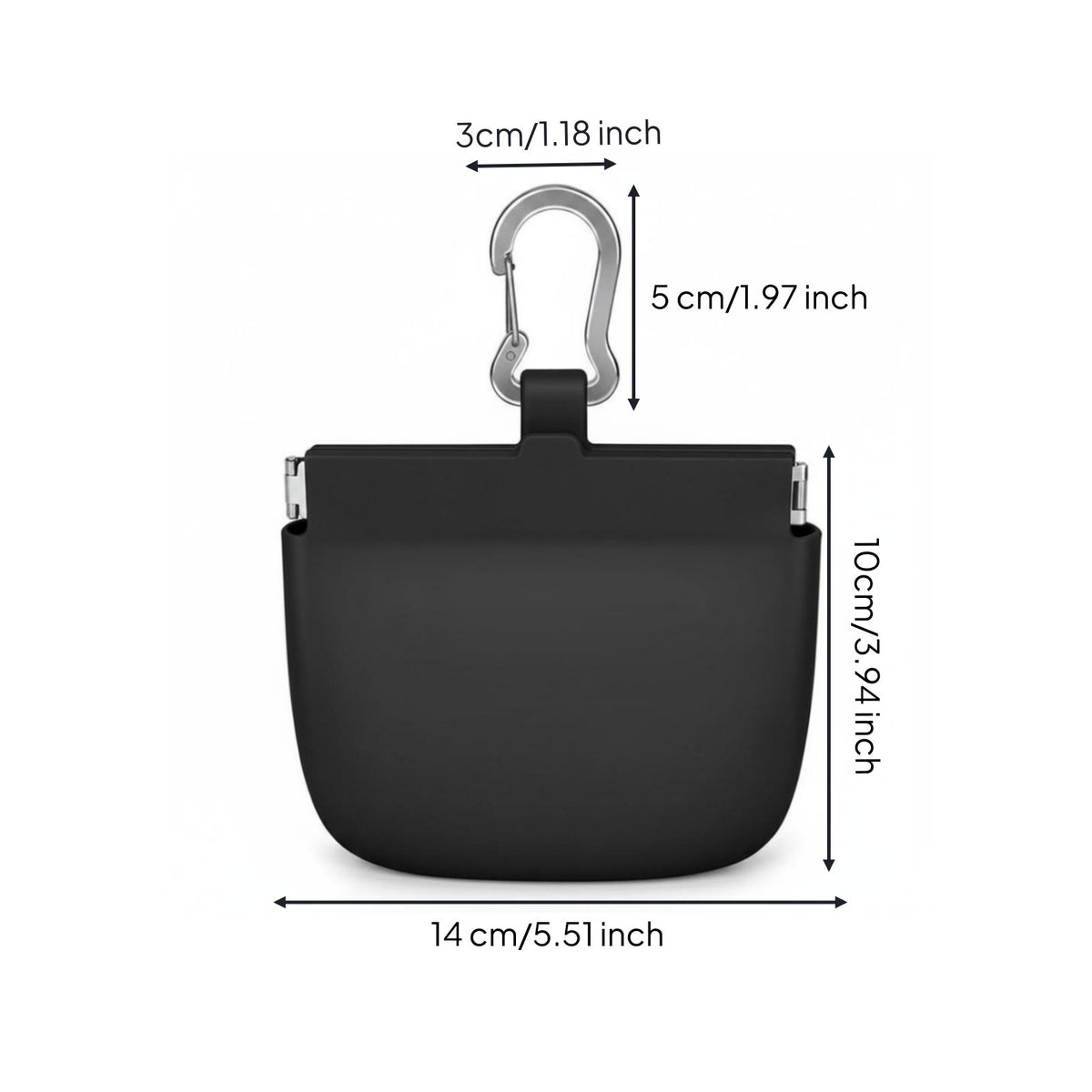 Pet Training Pouch Portable Dog Treat Bag Hand Hands-Free for Walking, Outdoor