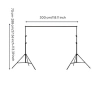 photo/motion Picture Backdrop Stand with Carry Bag Height Adjustable