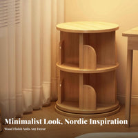 Revolving Tower Shelf 360-Degree Rotation rotating Book Tower Floor-Standing