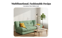 Multi-Functional Fold-open Sleeper Couch Foldable Design transformable Foam Lounger Space-Saving Sofa Bed puffyLike Comfort for Small Apartment Dwellers, Students, Young Adults, Bedroom, Home Office