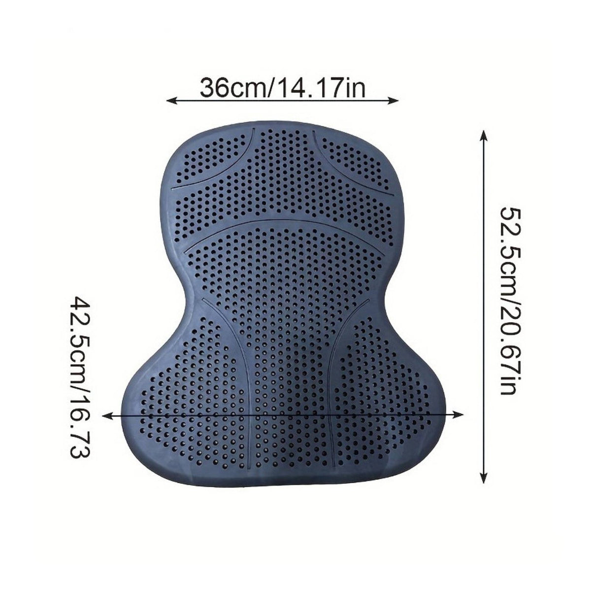 Pressure Relief Silicone Saddle Pad Cushioning Anti-Slip Saddle Pad Long-Lasting Equestrian Gear Easy Clean for Equestrians