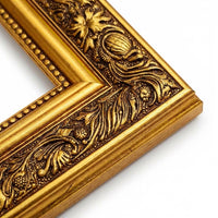 Ornate Vintage Wood Design Picture Frame, European Classical Wood Photo Frame, Solid Wood Ornate Picture Frame, Vintage A4 Photo Frame Ornate Gold
