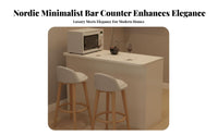 Multi-Functional Kitchen Island with Storage Rounded Corner Design Kitchen Island Table with Storage Large Countertop Room Divider Cabinet Versatile for Home Cooks, Apartment Dwellers, Homeowners, Breakfast Nook, Small Areas