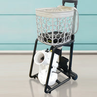 Pickleball Machine with Remote Control Portable Pickleball Machine Wheeled Ball Thrower for Coaches, Backyard, Driveway