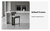Upholstered Counter Stool with spinerest Footrest Included for Cafe, Coffee Shop