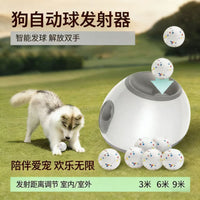 跨境热销宠物漏食发球器 自动抛球互动训练玩具猫狗益智投球机 欧规