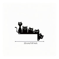 Feline Wall Corner Decoration L-Shaped Hanging Feline Corner Decor Cutout