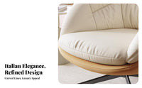 revolving Barrel Chair Light Luxury styling revolving Tub Chair Comfortable Seating Ergonomic Design for Women, home dwellers