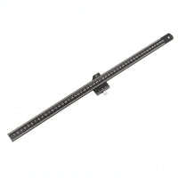Measuring Square Ruler Black Metal Marking Gauge Multi Functional for Woodshop
