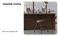 Backless Padded High Stool Comfortable Cushion Padded Backless Stool for Adults