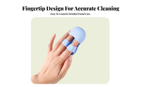 Silicone Face Brush Gentle on Skin Mini Nose Cleaning Brush Massaging Silicone Face Scrubber for Adults, Teenagers, Home Spa, Shower, Washroom