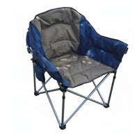 Portable Armchair with drink Holder Foldable Design Folding Chair sturdy Frame