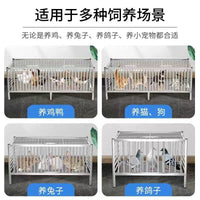 不锈钢鸡笼家用特大号农村室外阳台养殖笼家庭室内加厚鸭兔鸽子笼