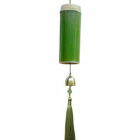 Soothing Sound Bamboo Wind Chime DIY Project Hanging Bamboo Tube Chime Relaxing Low Tones Oriental Wind Bell Vintage Design for Children, Crafters, Outdoor, Kindergarten, Patio, Balcony