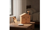 House Shaped Jewelry Box Decorative Jewelry Box with Drawers Compact for Bedside Table