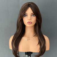 PVC Mannequin Head Display Bust with Shoulders for Hats, Scarves, and Photography