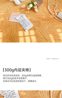 蔓越家 福利款 ins风卧室水晶绒地垫床边垫客厅毛绒地毯可机洗 90*180cm chenxi-叶之美/白