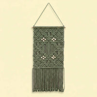 Macrame Wall Hanging Handmade Woven Tapestry Tassel Trim for Living Room