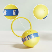 Foot-Swing Skip Ball Illuminated Skip Ball with Hoop Flexible for Night-Time