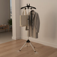 Foldable Garment Steamer Rack Stable Tripod Base Foldable Ironing Stand for Home