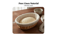 Breathable Material Banneton Basket Liner Pure Cotton Linen Bread Proofing Basket Liner Moisture Wicking Bread Mixture Proofing Cloth Reusable for Home Bakers, Bakery