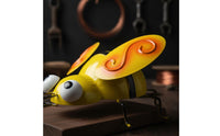 Metal Bee Ornament Weather Resistant Wrought Iron Decor Vibrant Colors