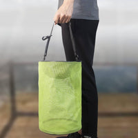 Foldable Collapsible Bag Breathable Drawstring Bag Quick-Drying Lightweight for Fishermen, Anglers, Fishing Trips