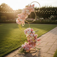 Round Balloon Backdrop Frame Stable Base Metal Wedding Backdrop Circle